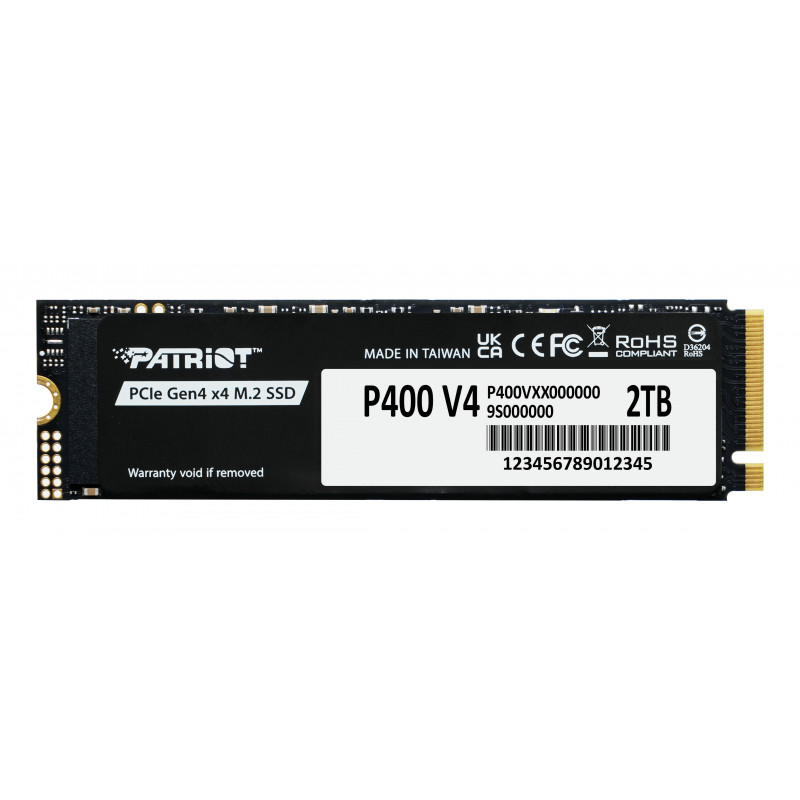 Patriot Memory P400 V4 2 TB M.2 PCI Express 4.0 NVMe