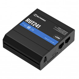 Teltonika RUT241 eSIM | Industrieller 4G-LTE-Router | Cat 4, 2x RJ45 100Mb s, eSIM Matkapuhelinverkon reititin