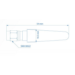 Teltonika 003R-00281 verkkoantenni SMA antenna SMA 5 dBi