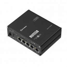 Teltonika RUTC50 langaton reititin Gigabitti Ethernet Kaksitaajuus (2,4 GHz 5 GHz) 5G musta