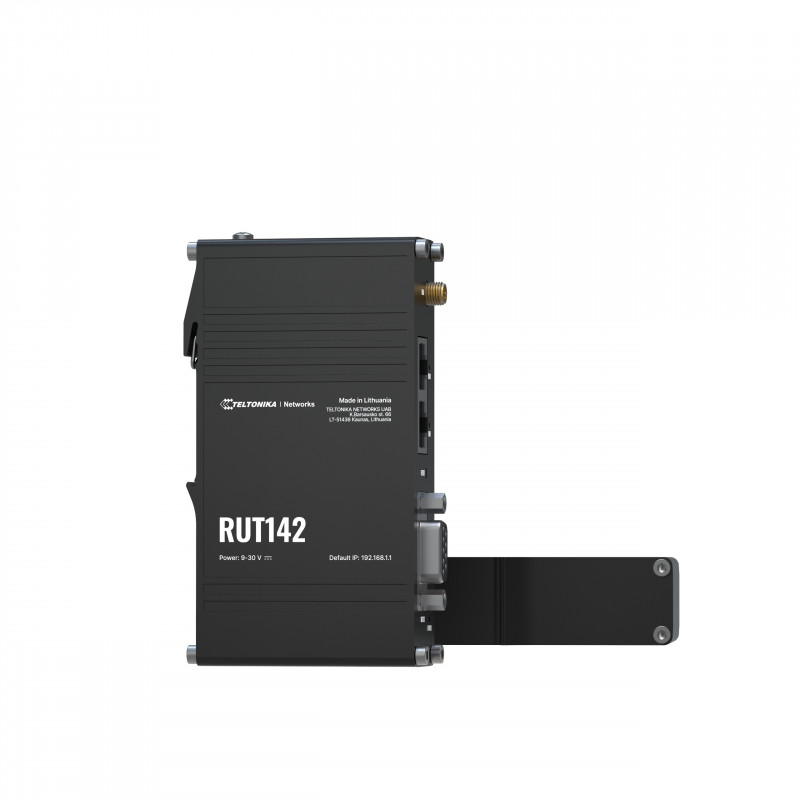 Teltonika RUT142 (EU) Ethernet router, langaton reititin Nopea Ethernet Yksi kaista (2,4 GHz) musta