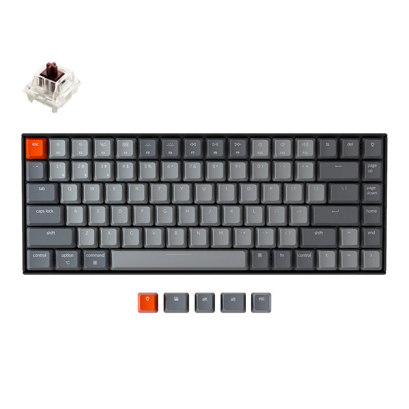 Keychron K2 näppäimistö Pelaaminen Bluetooth QWERTY englanti musta