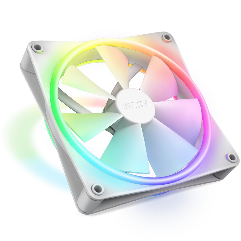 NZXT F140 RGB DUO Tuuletin 14 cm Valkoinen 1 kpl