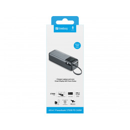 Sandberg 421-31 akku- ja paristolaturi Litium polymeeri (LiPo) 27000 mAh musta, Harmaa