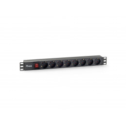 Equip 333283 tehonjakeluyksikkö 8 AC-pistorasia(a) 1U musta