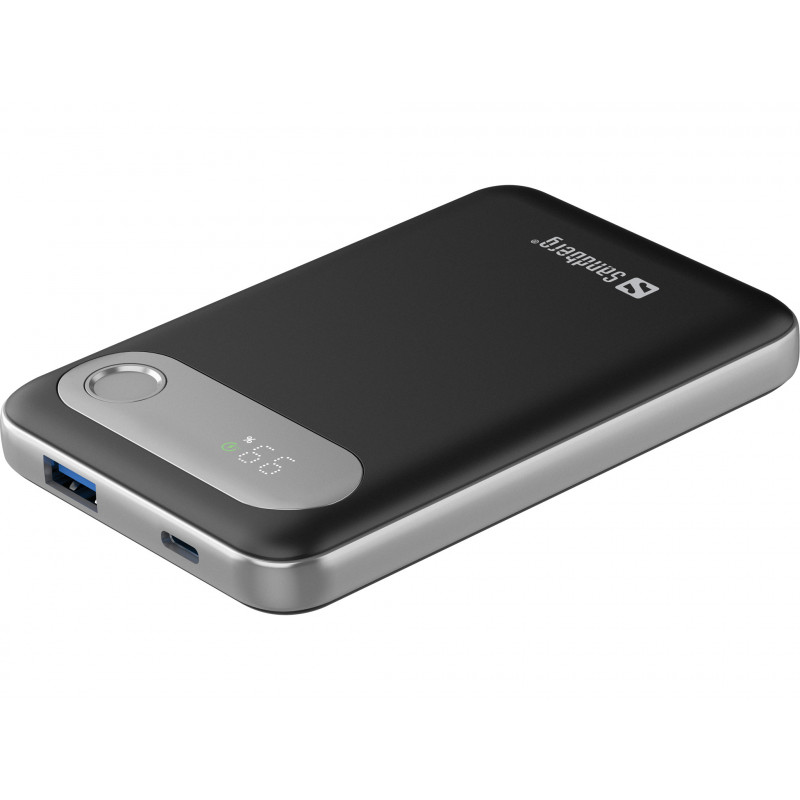 Sandberg 421-16 akku- ja paristolaturi Litium polymeeri (LiPo) 10000 mAh Alumiini, musta