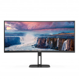 AOC V5 CU34V5C BK tietokoneen litteä näyttö 86,4 cm (34") 3440 x 1440 pikseliä Wide Quad HD LED musta