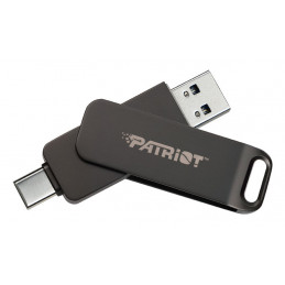Patriot Memory Rage R550 USB-muisti 64 GB USB Type-A   USB Type-C 3.2 Gen 1 (3.1 Gen 1) musta