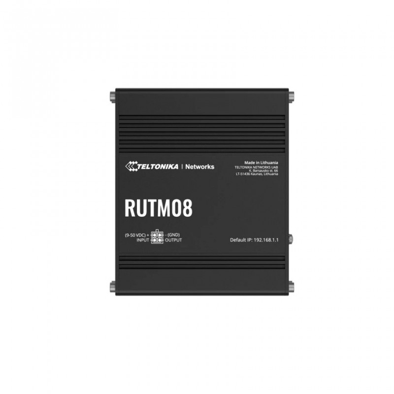 Teltonika RUTM08 langallinen reititin Gigabitti Ethernet musta
