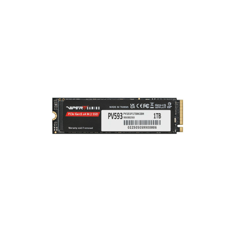 Patriot Memory PV593 PCIe Gen5 x4 M.2 2280 SSD 1 TB PCI Express 5.0 NVMe 3D TLC NAND