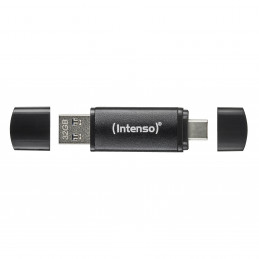 Intenso 3544491 USB-muisti 128 GB USB Type-A   USB Type-C 3.2 Gen 1 (3.1 Gen 1) musta