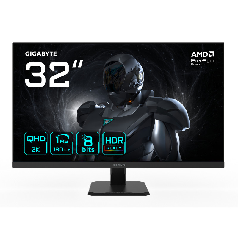 GIGABYTE GS32QA tietokoneen litteä näyttö 80 cm (31.5") 2560 x 1440 pikseliä Quad HD LED musta