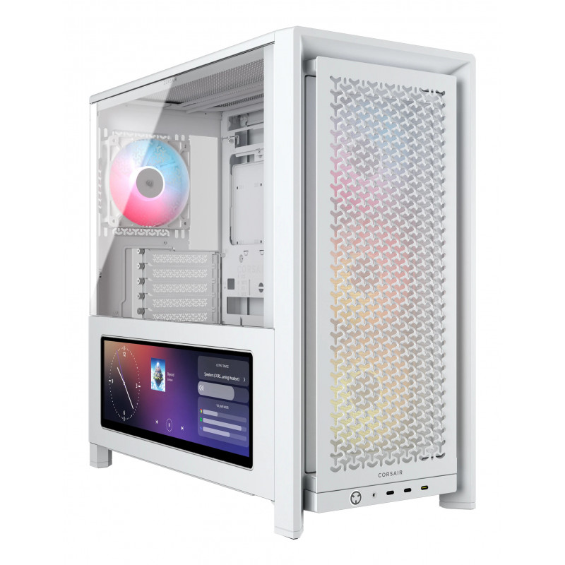 Corsair FRAME 4000D LCD RS ARGB Midi Tower Valkoinen
