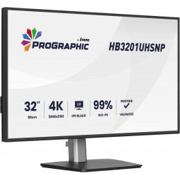 iiyama ProGraphic HB3201UHSNP-B1 tietokoneen litteä näyttö 80 cm (31.5") 3840 x 2160 pikseliä musta