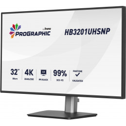 iiyama ProGraphic HB3201UHSNP-B1 tietokoneen litteä näyttö 80 cm (31.5") 3840 x 2160 pikseliä musta