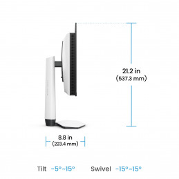 BenQ EX271UZ tietokoneen litteä näyttö 67,3 cm (26.5") 3840 x 2160 pikseliä 4K Ultra HD OLED musta, Valkoinen