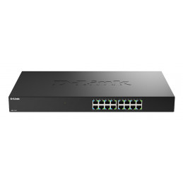 D-Link DMS-1016 Hallitsematon L2+ 2.5G Ethernet (100 1000 2500) musta