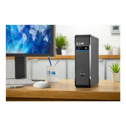 Eaton 3P700UI UPS-virtalähde Valmiustila (ilman yhteyttä) 0,7 kVA 420 W 4 AC-pistorasia(a)