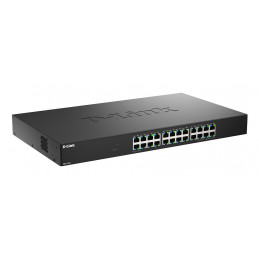 D-Link DMS-1024 Hallitsematon 2.5G Ethernet (100 1000 2500) musta
