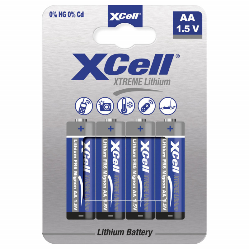 XCell 145873 kotitalousparisto Ladattava akku AA Litium