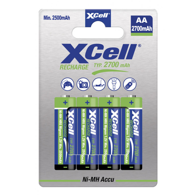 XCell 118740 kotitalousparisto Ladattava akku AA Nikkelimetallihybridi (NiMH)