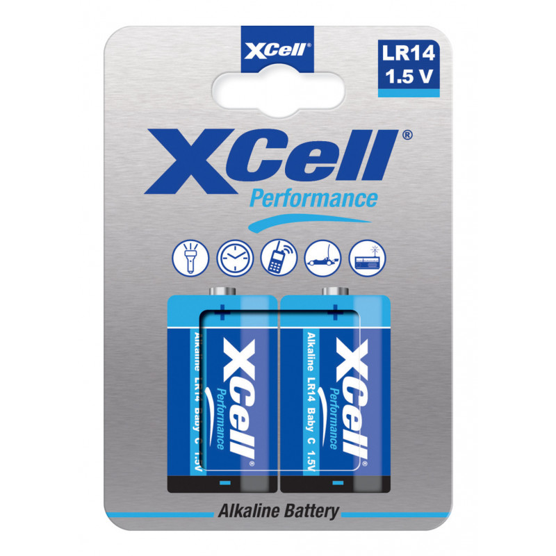 XCell 115355 kotitalousparisto Kertakäyttöinen akku C Alkali