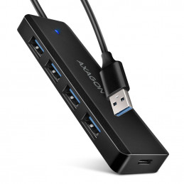 Axagon HUE-C1A keskitin USB 3.2 Gen 1 (3.1 Gen 1) Type-A 5000 Mbit s musta