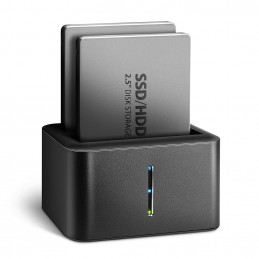 Axagon ADSA-D25 tallennusaseman telakointiasema USB 3.2 Gen 1 (3.1 Gen 1) Type micro-B musta