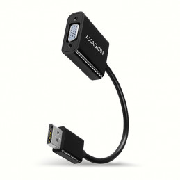 Axagon RVD-VGN videokaapeli-adapteri 0,15 m DisplayPort VGA (D-Sub) musta