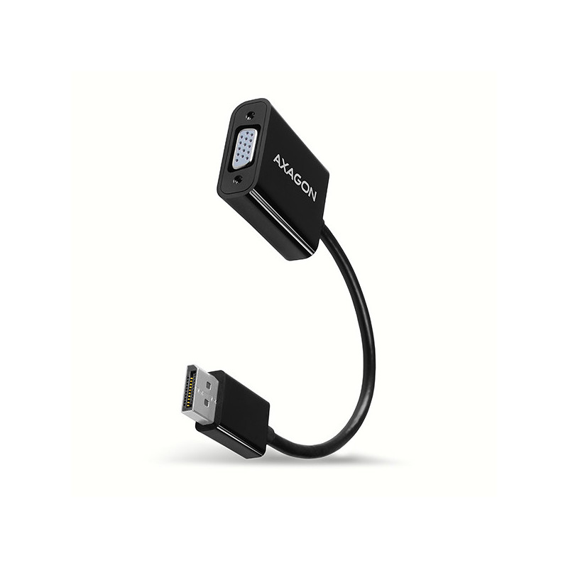 Axagon RVD-VGN videokaapeli-adapteri 0,15 m DisplayPort VGA (D-Sub) musta