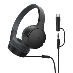 Belkin SoundForm Mini Kuulokkeet Langallinen Pääpanta Puhelut Musiikki USB Type-C musta