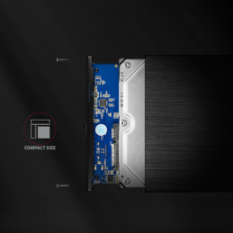 Axagon EE35-XA3 tallennusaseman kotelo HDD-kotelo musta 3.5"