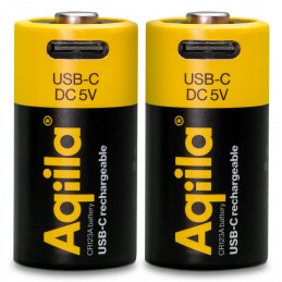 Aqiila 406095 kotitalousparisto Ladattava akku CR123A Litiumioni (Li-Ion)