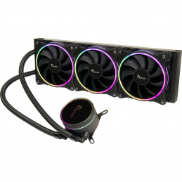 Inter-Tech LC-360 RGB Suoritin All-in-one-nesteenjäähdytin 12 cm musta 1 kpl