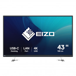 EIZO FlexScan EV4340X-BK tietokoneen litteä näyttö 108 cm (42.5") 3840 x 2160 pikseliä 4K Ultra HD LCD Musta