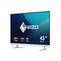 EIZO FlexScan EV4340X-WT tietokoneen litteä näyttö 108 cm (42.5") 3840 x 2160 pikseliä 4K Ultra HD LCD Valkoinen