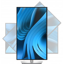 DELL Pro Plus P2725QE tietokoneen litteä näyttö 68,6 cm (27") 3840 x 2160 pikseliä 4K Ultra HD LCD musta, Hopea