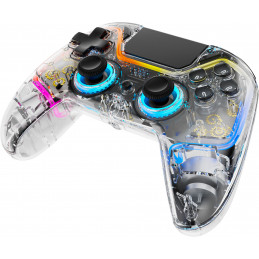 Deltaco Gaming Playstation 4 n langaton peliohjain, läpinäkyvä, makropainikkeet, musta