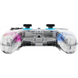 Deltaco Gaming Playstation 4 n langaton peliohjain, läpinäkyvä, makropainikkeet, musta