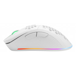 Deltaco Gaming WM80 langaton ultrakevyt pelihiiri, RGB, valkoinen
