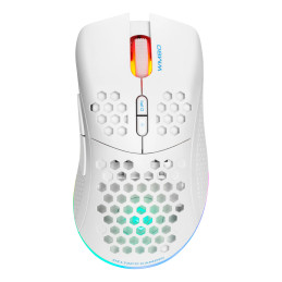 Deltaco Gaming WM80 langaton ultrakevyt pelihiiri, RGB, valkoinen