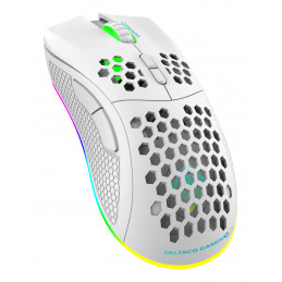 Deltaco Gaming WM80 langaton ultrakevyt pelihiiri, RGB, valkoinen