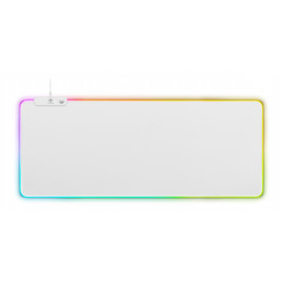 Deltaco Gaming WMP90, RGB-hiirimatto, 90x36cm, 6 RGB-tilaa, 7 staattista tilaa, valkoinen