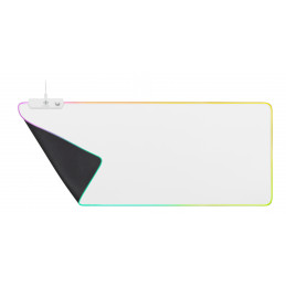 Deltaco Gaming WMP90, RGB-hiirimatto, 90x36cm, 6 RGB-tilaa, 7 staattista tilaa, valkoinen