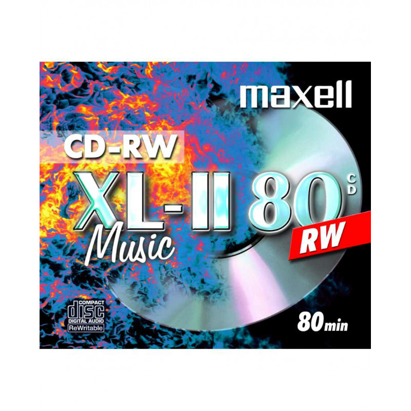Maxell 624865 tyhjä CD CD-RW 1 kpl