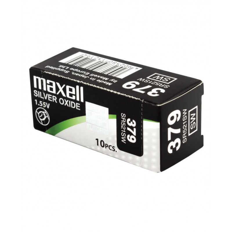 Maxell 18293000 kotitalousparisto Kertakäyttöinen akku SR521SW Hopea-oksidi (S)