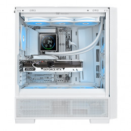 Thermaltake TH360-S V3 ARGB Suoritin All-in-one-nesteenjäähdytin 12 cm Musta, Valkoinen 1 kpl