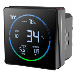 Thermaltake TH360-S V3 ARGB Suoritin All-in-one-nesteenjäähdytin 12 cm Musta 1 kpl