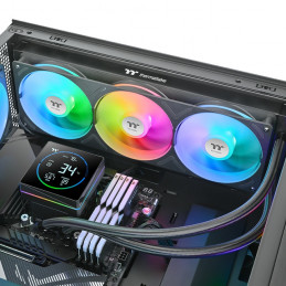 Thermaltake TH360-S V3 ARGB Suoritin All-in-one-nesteenjäähdytin 12 cm Musta 1 kpl