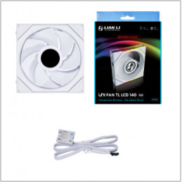 Lian Li Uni Fan TL LCD Tietokonekotelo, Suoritin Tuuletin 14 cm Valkoinen 1 kpl